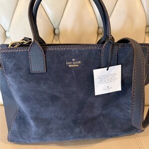 Kate Spade Navy Leather Satchel